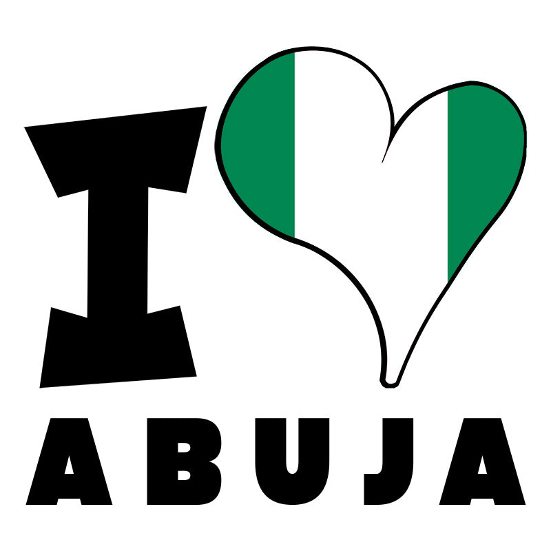 Unisex Hoodie - I Love Abuja Flag