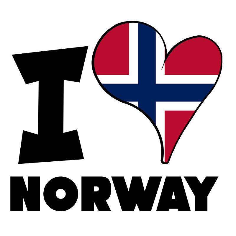 Unisex t-shirt - I Love Norway Flag