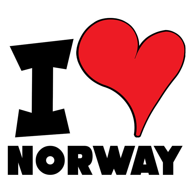 Unisex Sweatshirt - I Love Norway Red