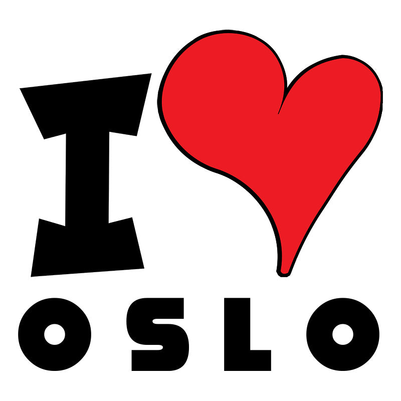 Unisex Hoodie - I Love Oslo Red