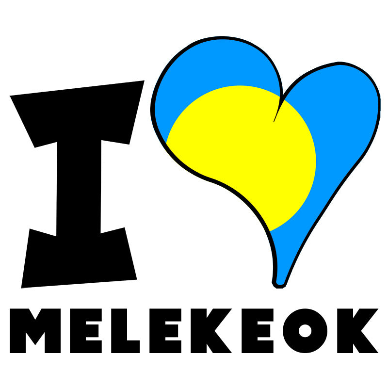 Unisex Hoodie - I Love Melekeok Flag