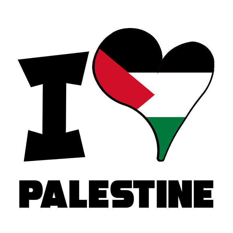 Unisex t-shirt - I Love Palestine Flag