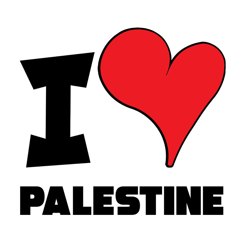 Unisex t-shirt - I Love Palestine Red