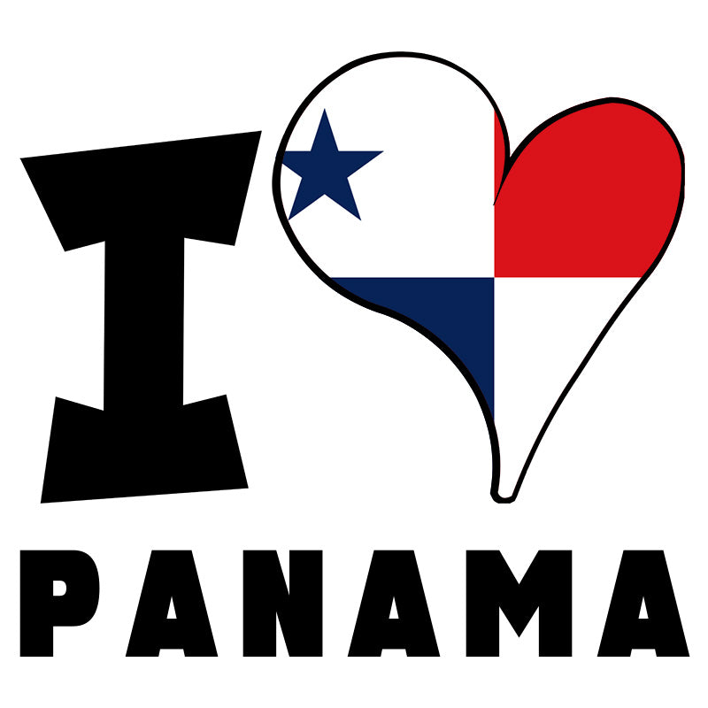 Unisex Hoodie - I Love Panama Flag