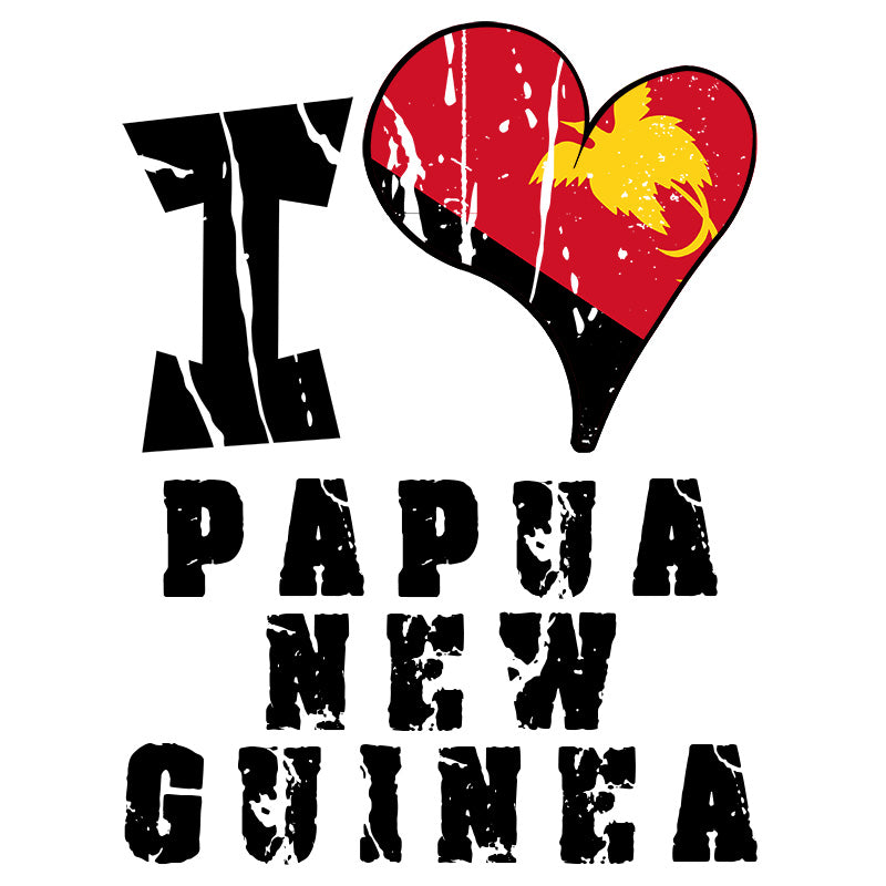 Unisex Hoodie - I Love Papua New Guinea