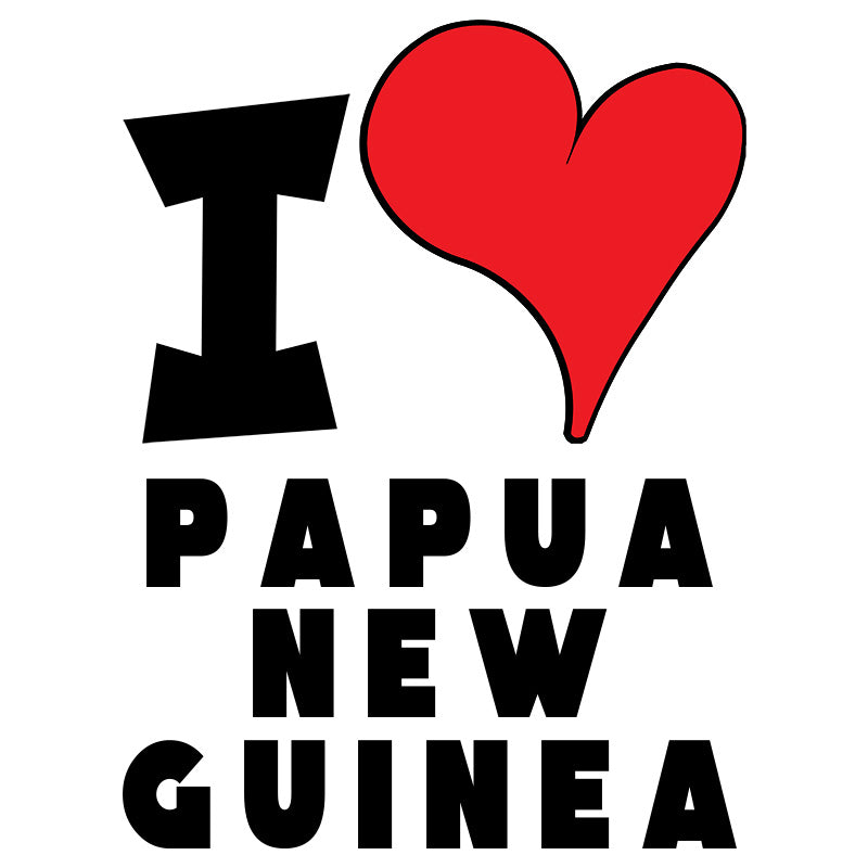 Unisex Hoodie - I Love Papua New Guinea Red