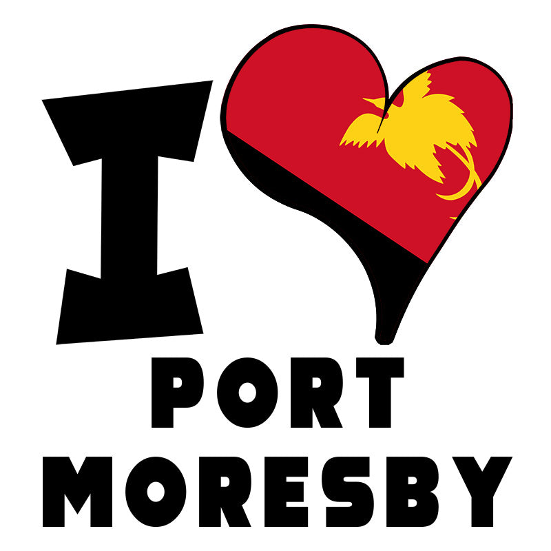 Unisex Hoodie - I Love Port Moresby Flag