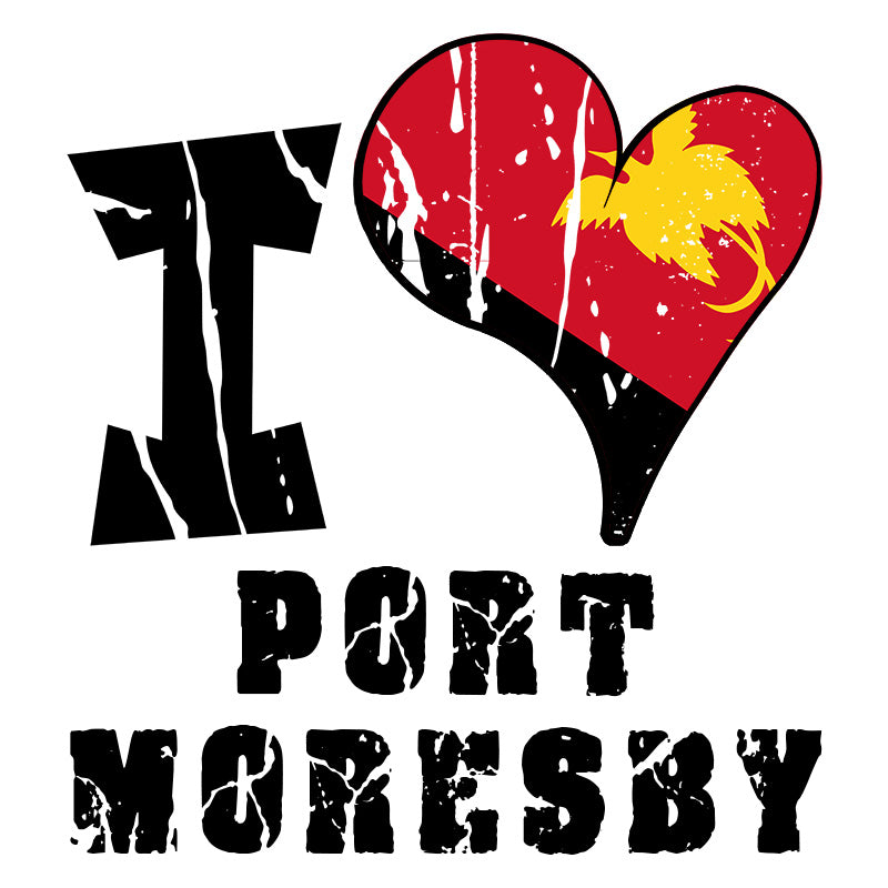 Unisex Hoodie - I Love Port Moresby