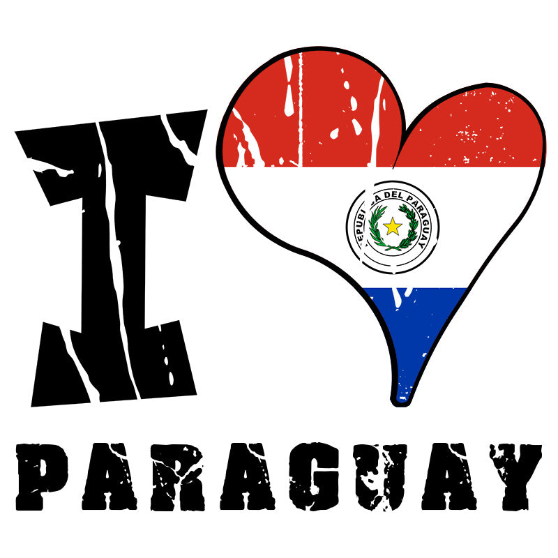 Unisex Hoodie - I Love Paraguay