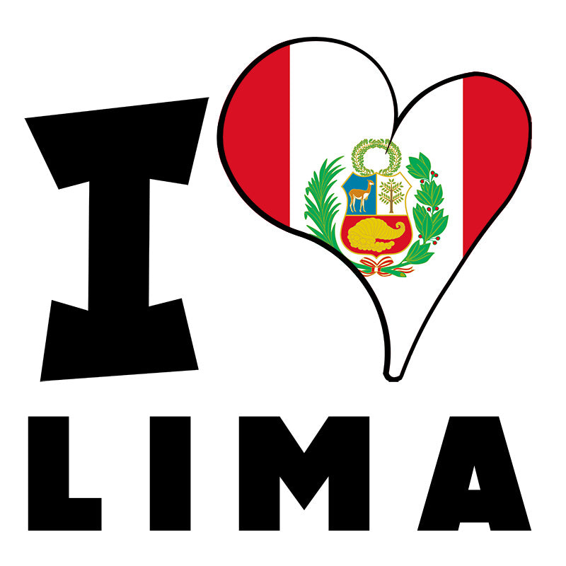 Unisex Sweatshirt - I Love Lima Flag