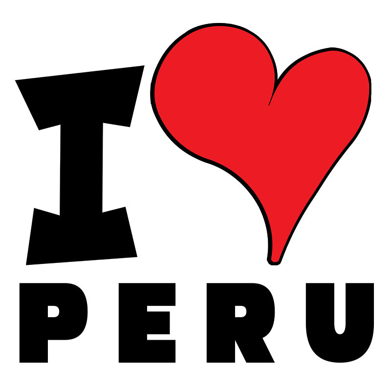 Unisex Hoodie - I Love Peru Red