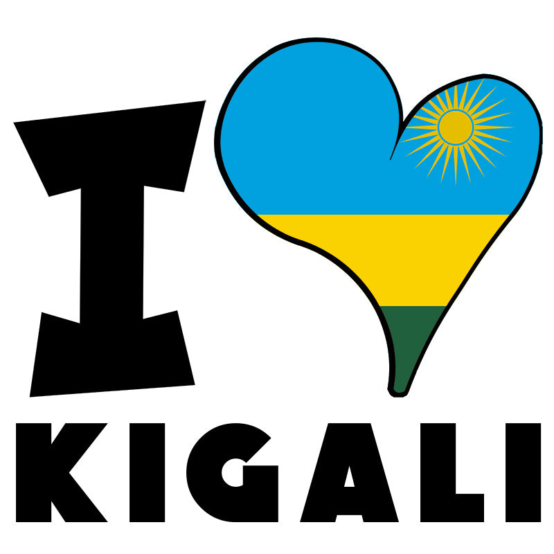 Unisex Sweatshirt - I Love Kigali Flag