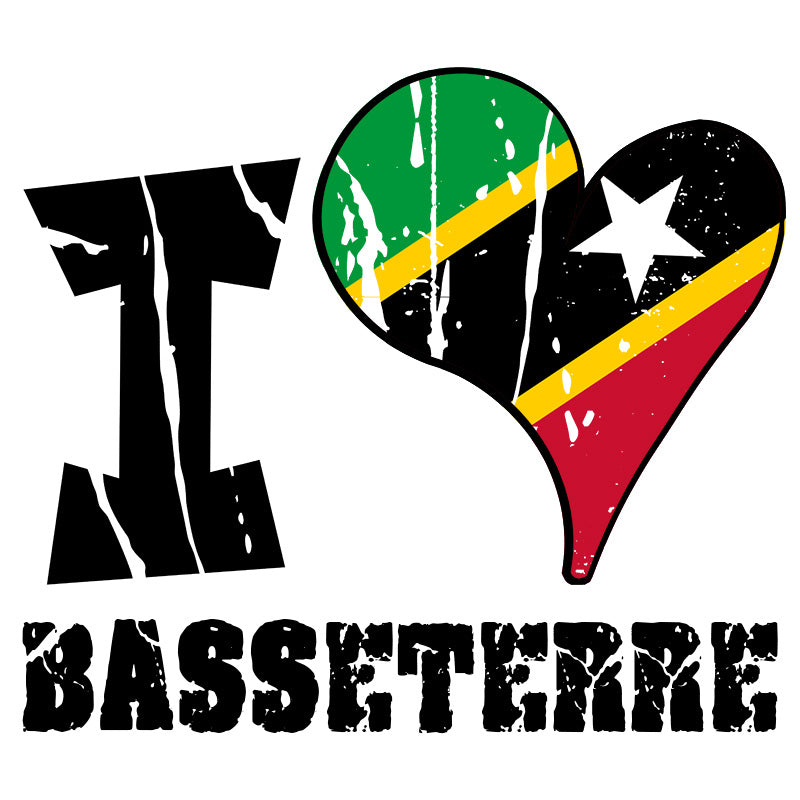 Unisex Hoodie - I Love Basseterre