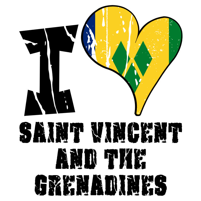 Unisex Hoodie - I Love Saint Vincent and the Grenadines