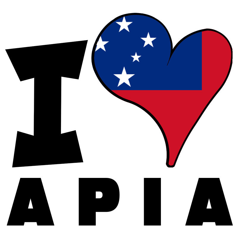 Unisex Hoodie - I Love Apia Flag