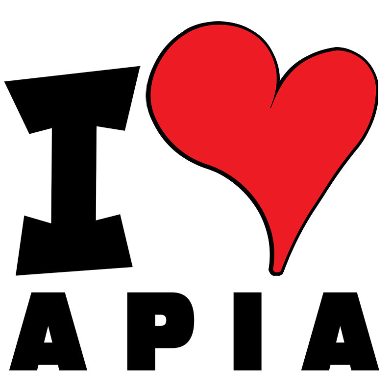 Unisex t-shirt - I Love Apia Red