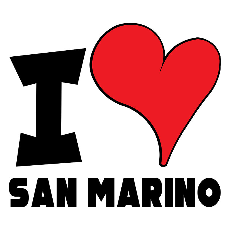 Unisex t-shirt - I Love San Marino Red