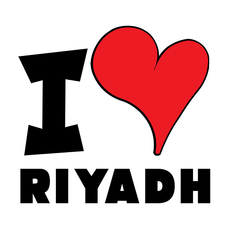 Unisex t-shirt - I Love Riyadh Red