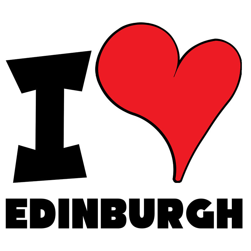 Unisex Hoodie - I Love Edinburg Red