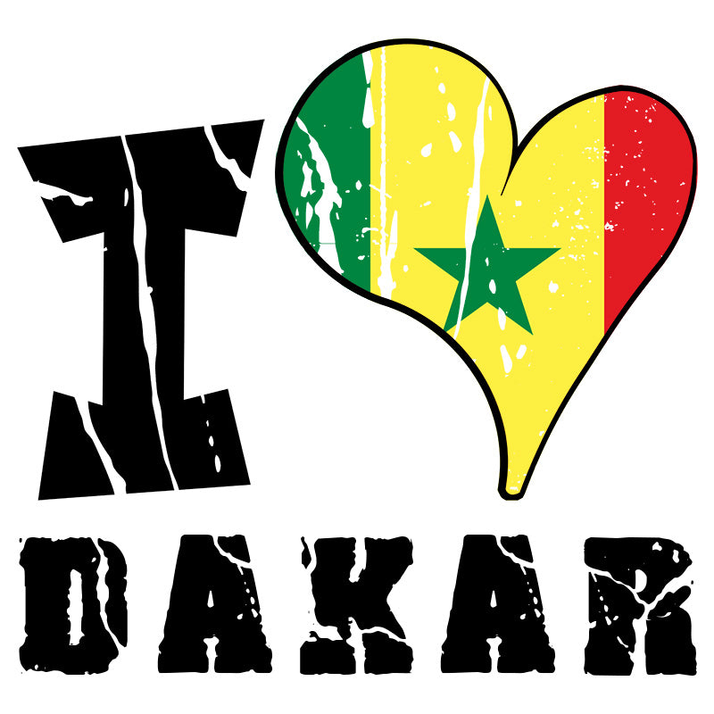 Unisex Hoodie - I Love Dakar