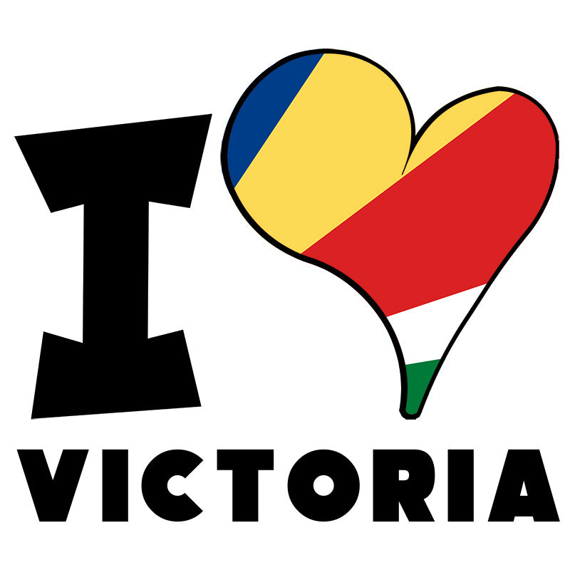 Unisex t-shirt - I Love Victoria Flag