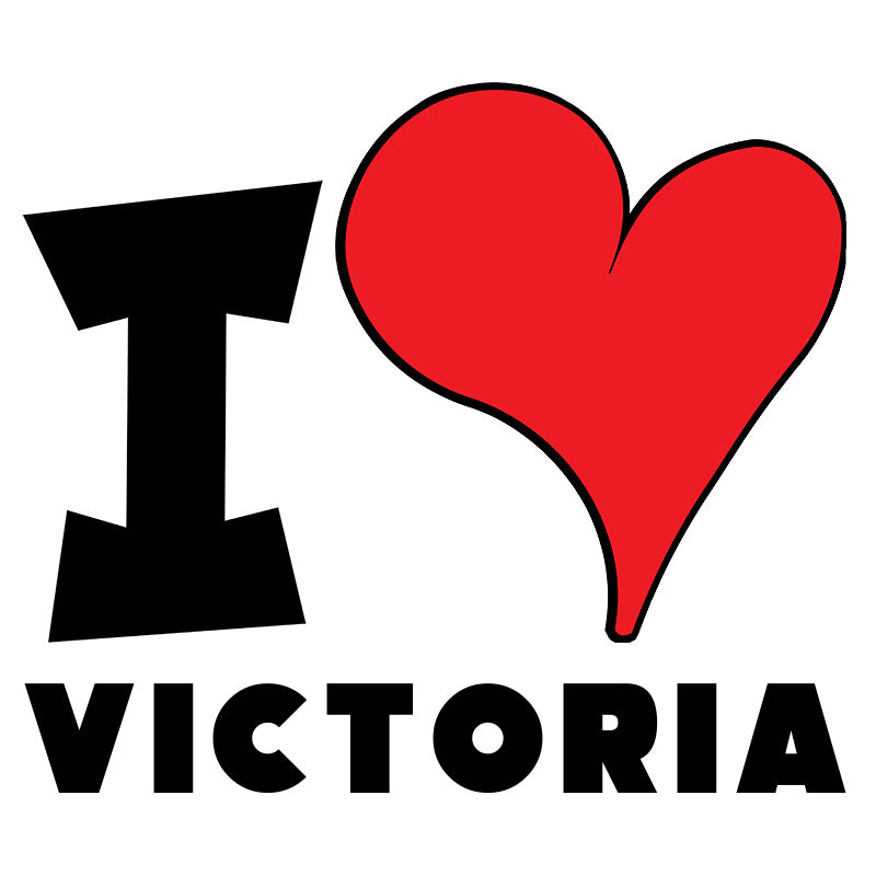 Unisex t-shirt - I Love Victoria Red