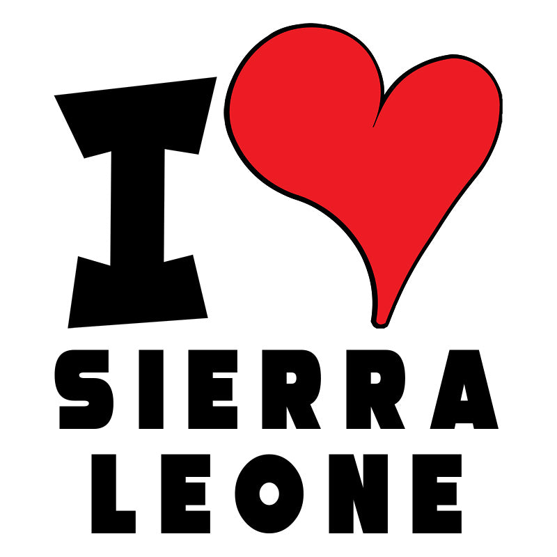 Unisex Hoodie - I Love Sierra Leone Red