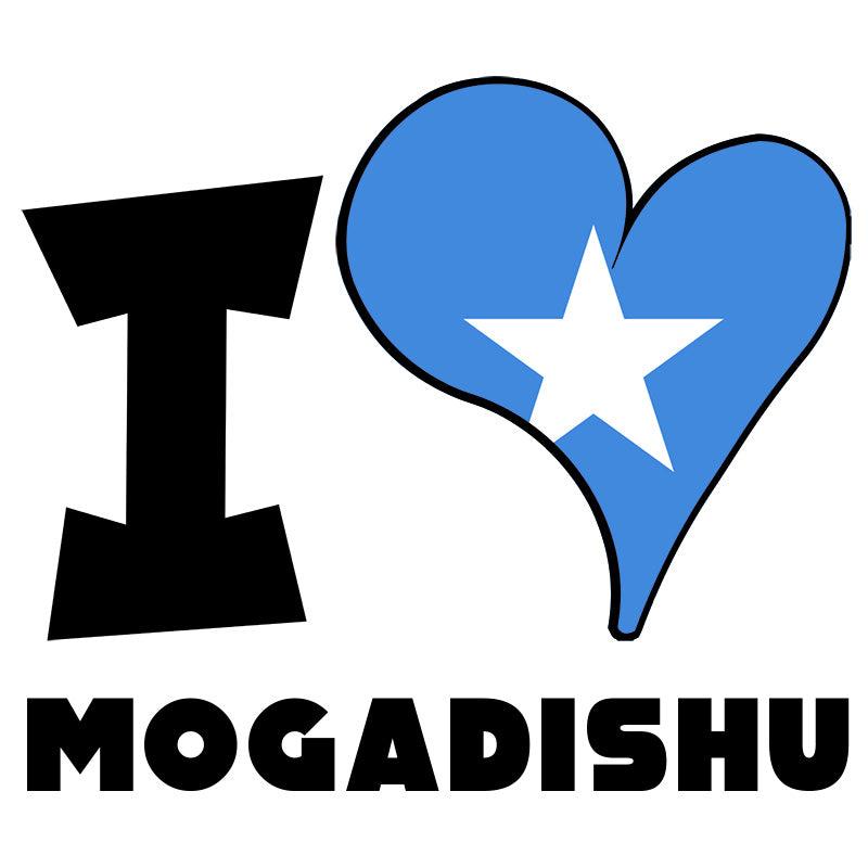 Unisex Sweatshirt - I Love Mogadishu Flag