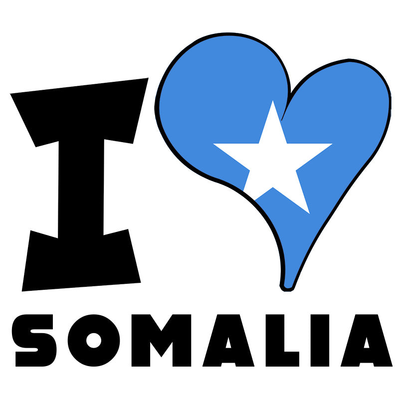 Unisex Hoodie - I Love Somalia Flag