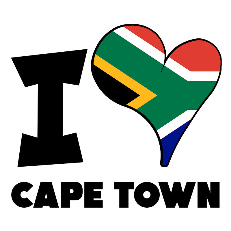 Unisex Hoodie - I Love Cape Town Flag