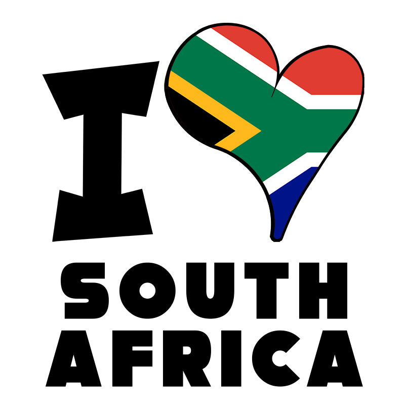 Unisex Hoodie - I Love South Africa Flag