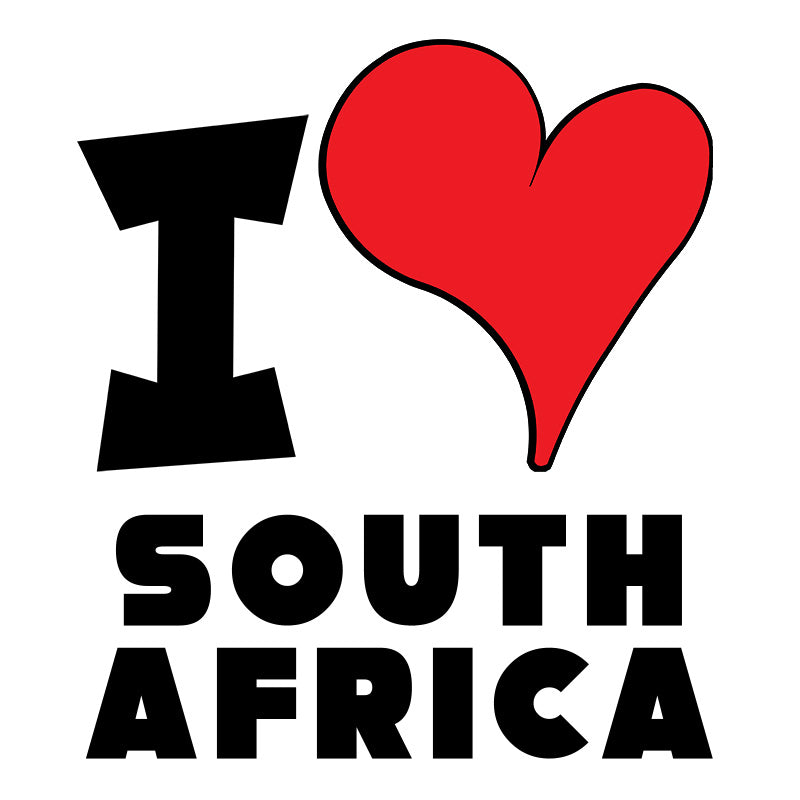 Unisex Hoodie - I Love South Africa Red