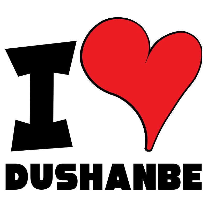 Unisex t-shirt - I Love Dushanbe Red