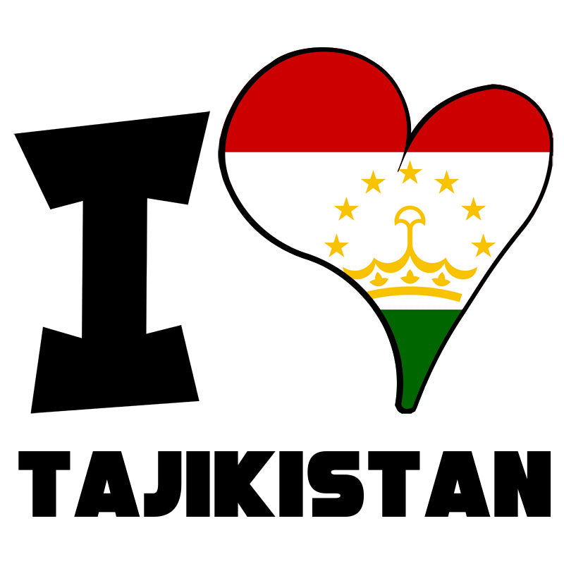 Unisex t-shirt - I Love Tajikistan Flag