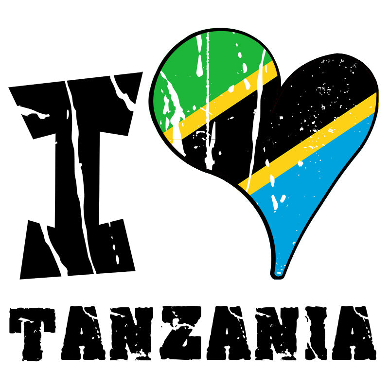 Unisex Hoodie - I Love Tanzania