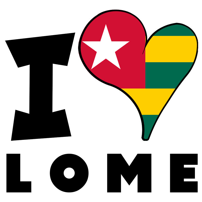 Unisex t-shirt - I Love Lome Flag