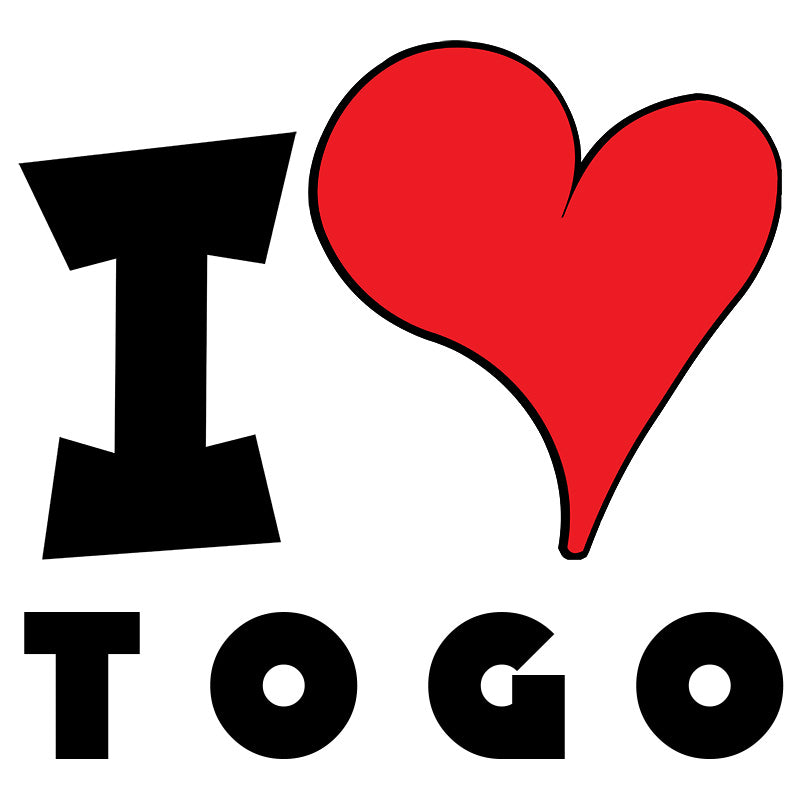 Unisex Hoodie - I Love Togo Red