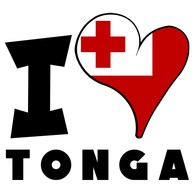 Unisex t-shirt - I Love Tonga Flag