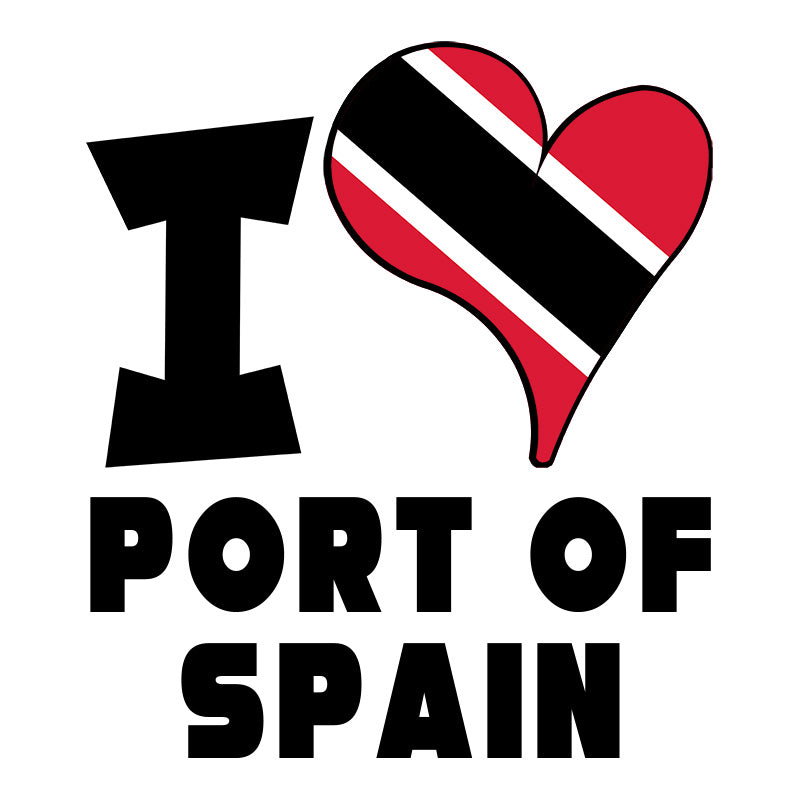 Unisex t-shirt - I Love Port of Spain Flag