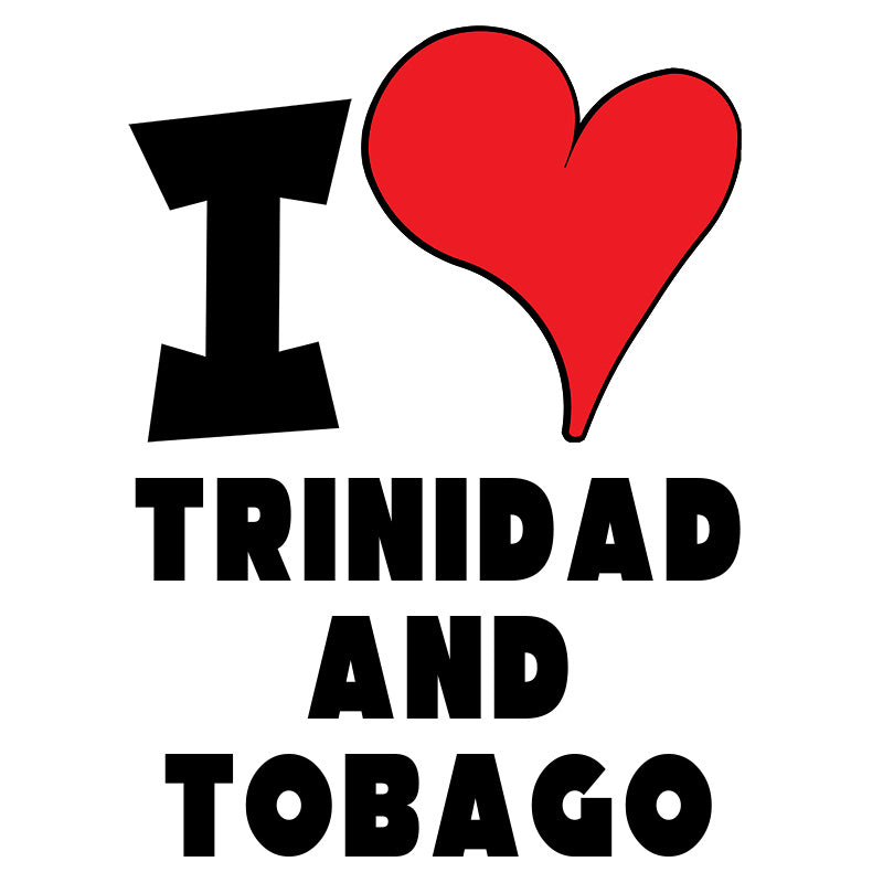 Unisex Hoodie - I Love Trinidad and Tobago Red