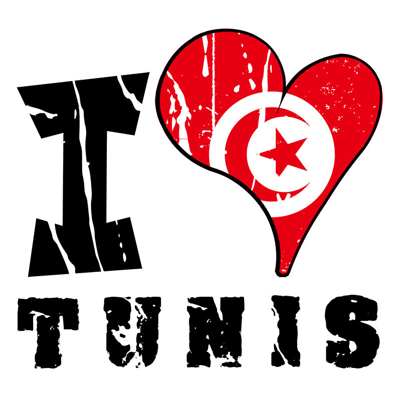 Unisex Hoodie - I Love Tunis