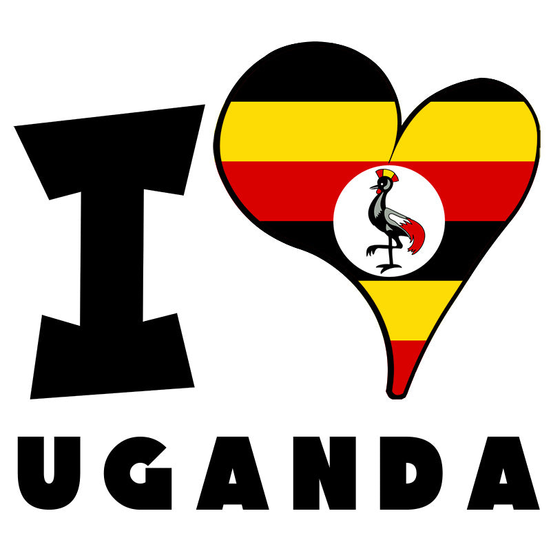 Unisex t-shirt - I Love Uganda Flag