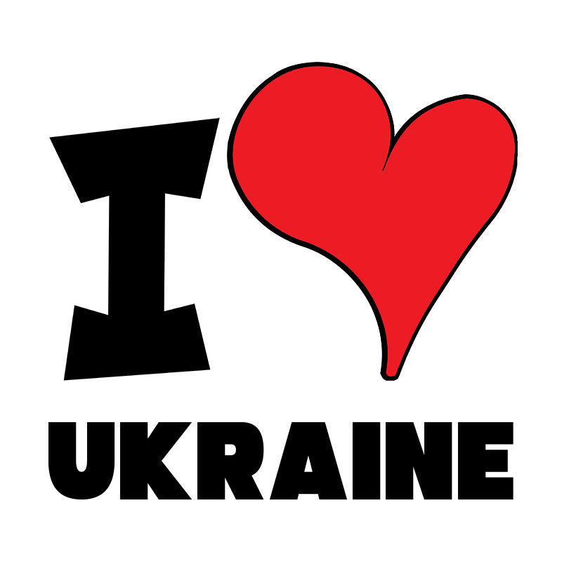 Unisex Hoodie - I love Ukraine Red