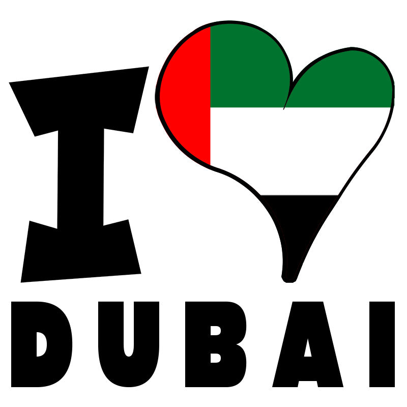 Unisex t-shirt - I Love Dubai Flag