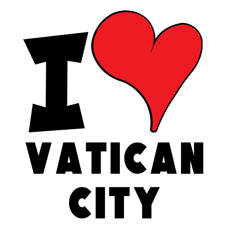 Unisex t-shirt - I Love Vatican City Red