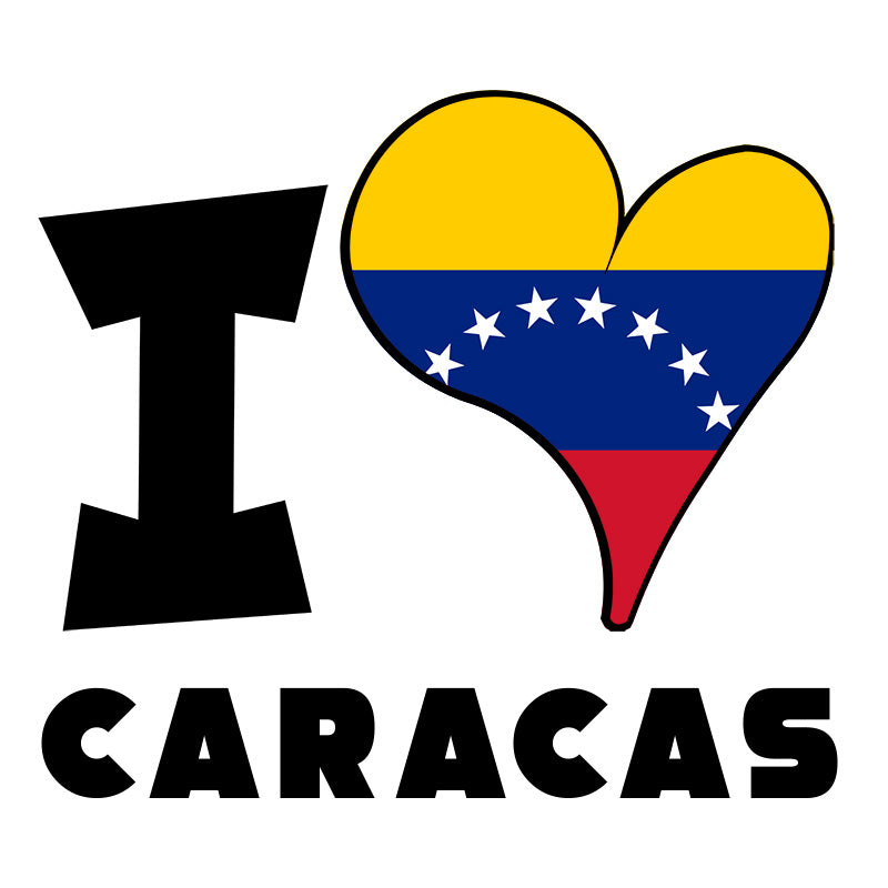 Unisex t-shirt - I Love Caracas Flag