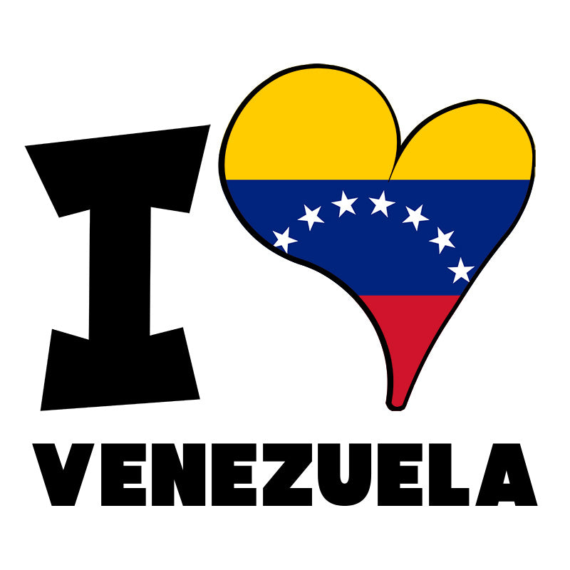 Unisex t-shirt - I Love  Venezuela Flag