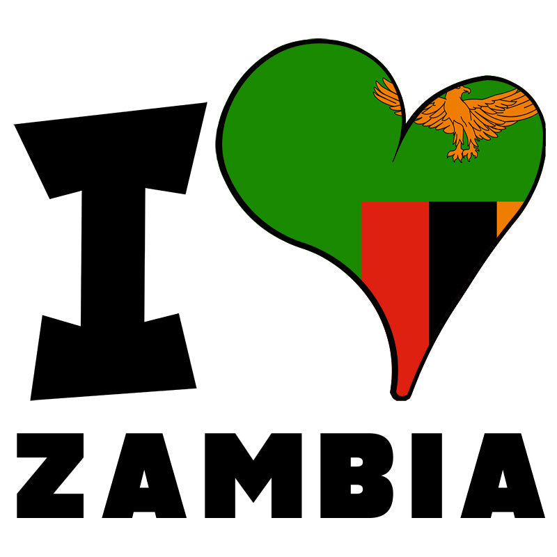 Unisex t-shirt- I Love Zambia Flag