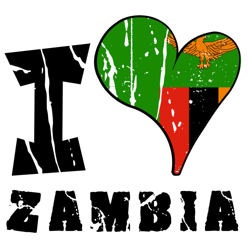 Unisex Hoodie - I Love Zambia