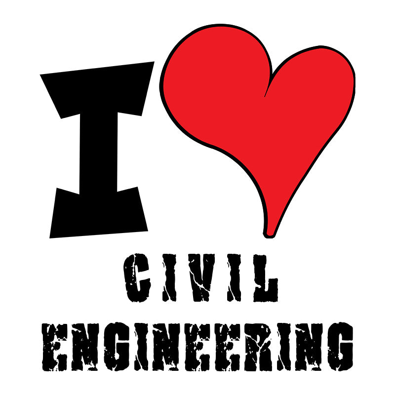 Unisex Hoodie - I Love Civil engineering